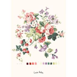 Laura Ashley Rosemore Print in a Black Frame - thumbnail 3