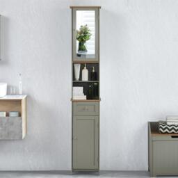 Lassic Bath Vida Priano 2 Door Tall Cabinet With Mirror - thumbnail 5