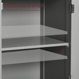 Lassic Bath Vida Priano 2 Door Tall Cabinet With Mirror - thumbnail 4