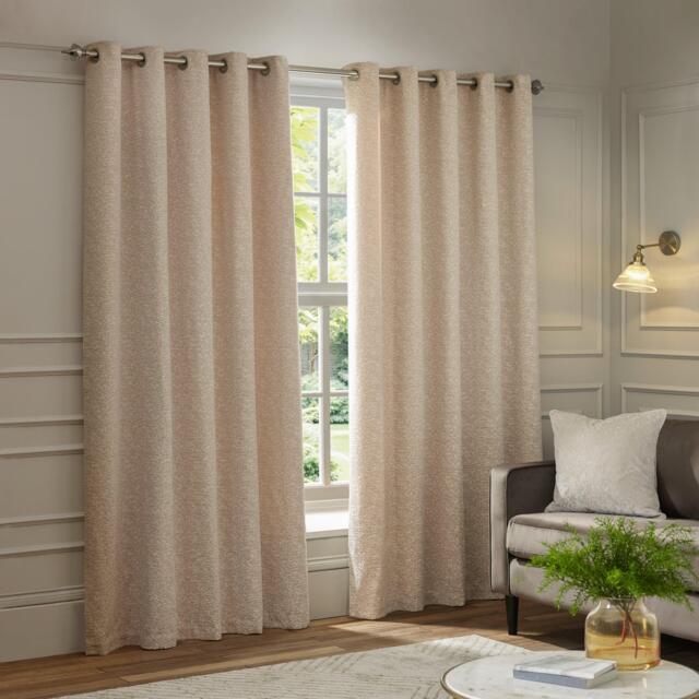 Paoletti Galaxy Fully Lined Chenille Eyelet Curtains - image 1