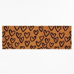 Arthouse Astley Printed Hand Drawn Hearts PVC Backed Coir - thumbnail 3