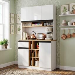 Urban Meuble High Gloss Kitchen Buffet Sideboard - thumbnail 2