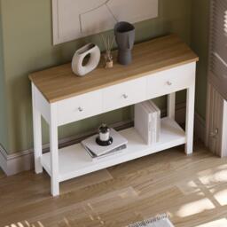 Lassic Vida Designs Arlington 3 Drawer Console Table - thumbnail 4