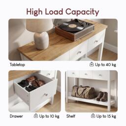 Lassic Vida Designs Arlington 3 Drawer Console Table - thumbnail 5