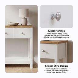 Lassic Vida Designs Arlington 3 Drawer Console Table - thumbnail 6