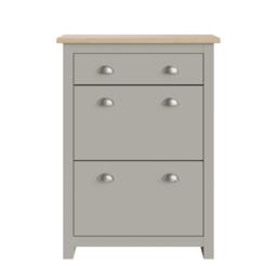 GFW Lancaster 2 Door 1 Drawer Shoe Cabinet - thumbnail 2