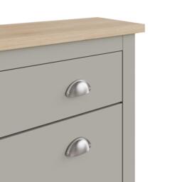 GFW Lancaster 2 Door 1 Drawer Shoe Cabinet - thumbnail 6