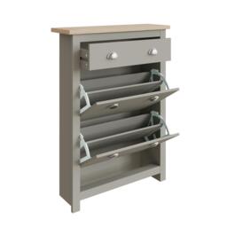 GFW Lancaster 2 Door 1 Drawer Shoe Cabinet - thumbnail 5