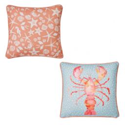 Fusion Summer Garden Indoor Outdoor Hand Drawn Cushion - thumbnail 4