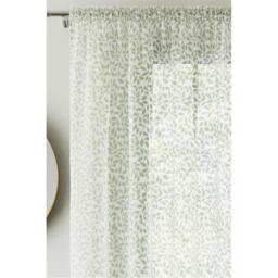Enhanced Living Willow Linen Look Leaf Print Panel - Pair - thumbnail 2