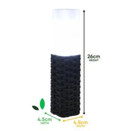 Streetwize Set of 4 Solar Rattan Effect Light - thumbnail 3