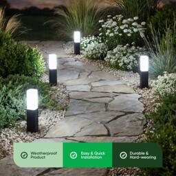 Streetwize Set of 4 Solar Rattan Effect Light - thumbnail 7