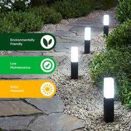 Streetwize Set of 4 Solar Rattan Effect Light - thumbnail 4