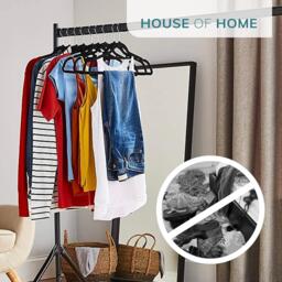 House of Home Superior 4FT Long x 5FT Clothes Rail In Black - thumbnail 7