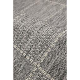 Homemaker Check Gel Flatweave Rug Steel Grey - thumbnail 5