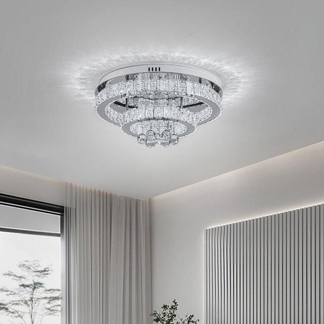 Kabinet UK Double Tier Round Crystal Ceiling Light - image 1