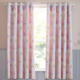 Catherine Lansfield Ombre Butterflies Fully Reversible Eyelet Curtains - thumbnail 1