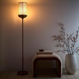K Living Carrick Wood Printed Metal Floor Lamp - thumbnail 2