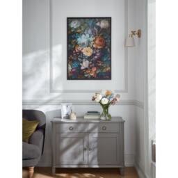 Laura Ashley Mathilde Print in a Black Frame - thumbnail 2