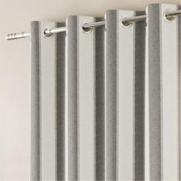 Enhanced Living Henley Woven Striped Blackout Eyelet Curtains - thumbnail 6