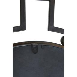Interiors by Premier Jalal Bronze Metal Frame Round Wall Mirror - thumbnail 4