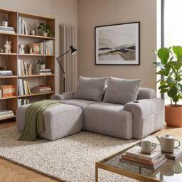 Urban Meuble Modular Corduroy Sofa with Ottomans - thumbnail 3