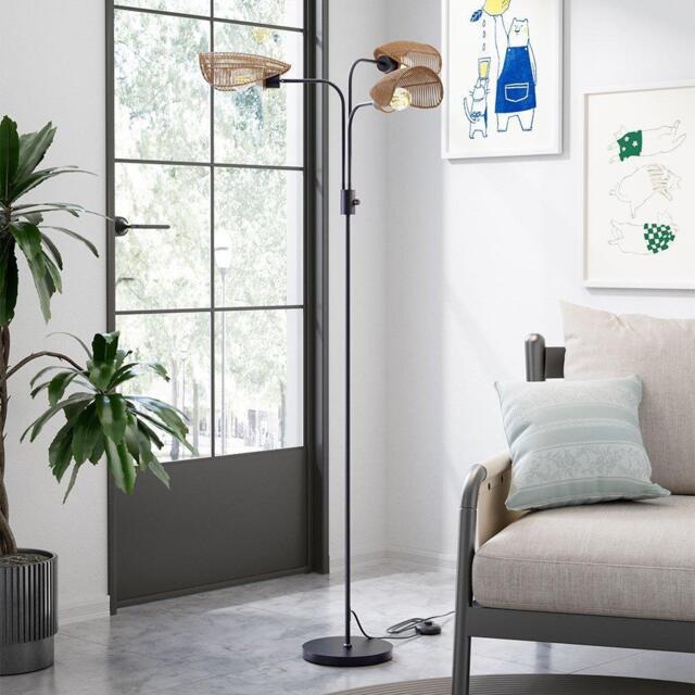 Kabinet UK 3-Light Paper Rope Wrapped Floor Lamp - image 1