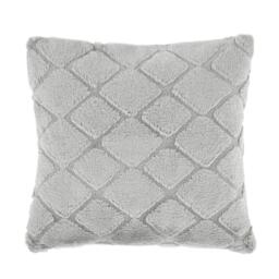 Catherine Lansfield Cosy Diamond Faux Fur Cuddle Cushion Back Rest - thumbnail 4