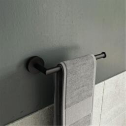 Croydex Flexi-Fix Epsom Black Towel Bar - thumbnail 1