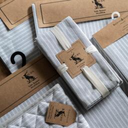 Gallery Woven Striped Table Runner Grey 360x1800mm - thumbnail 3