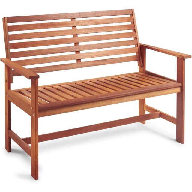 VonHaus VonHaus 2 Seater Wooden Garden Bench - image 1