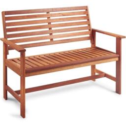 VonHaus VonHaus 2 Seater Wooden Garden Bench - thumbnail 1