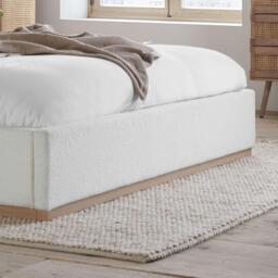 Birlea Eden White Boucle Bed - thumbnail 6