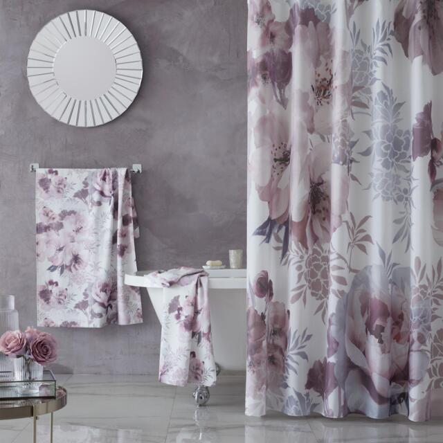 Catherine Lansfield Dramatic Floral Shower Curtain - image 1