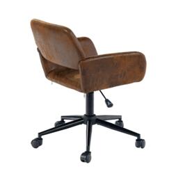 Jack Wills Chair Fabric Height Adjustable Swivel Chair Ergonomic Office Chair with Armrest - thumbnail 3