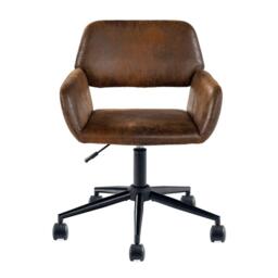Jack Wills Chair Fabric Height Adjustable Swivel Chair Ergonomic Office Chair with Armrest - thumbnail 7