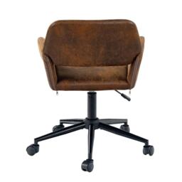 Jack Wills Chair Fabric Height Adjustable Swivel Chair Ergonomic Office Chair with Armrest - thumbnail 4