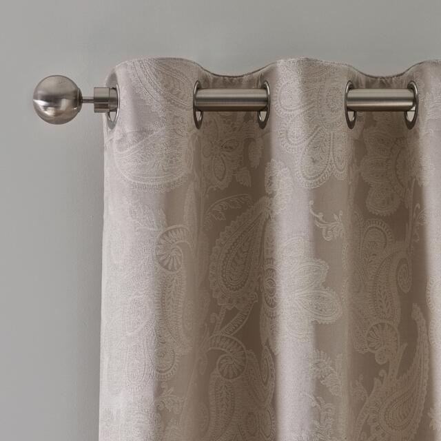 Catherine Lansfield Opulent Jacquard Lined Eyelet Curtains - image 1