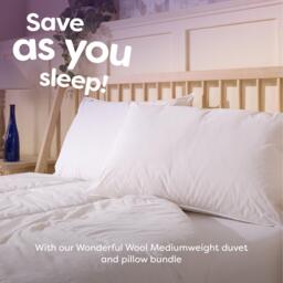 Slumberdown Wonderful Wool Mediumweight Duvet + 2 Pillows - thumbnail 8