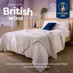 Slumberdown Wonderful Wool Mediumweight Duvet + 2 Pillows - thumbnail 5