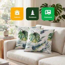 Streetwize Outdoor Botanical Leaf Scatter Cushions - thumbnail 6