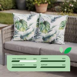Streetwize Outdoor Botanical Leaf Scatter Cushions - thumbnail 3
