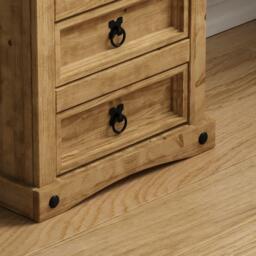 Lassic Vida Designs Corona 3 Drawer Bedside Chest - thumbnail 6