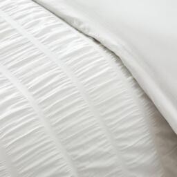 Catherine Lansfield Seersucker Frill Duvet Cover Set - thumbnail 3