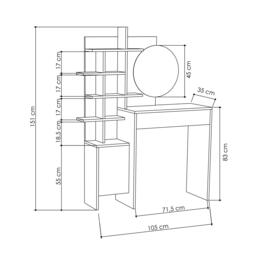 GFW Freyja Dressing Table - thumbnail 8