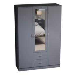 Lassic Vida Designs Riano 3 Door 2 Drawer Mirror Wardrobe - thumbnail 6