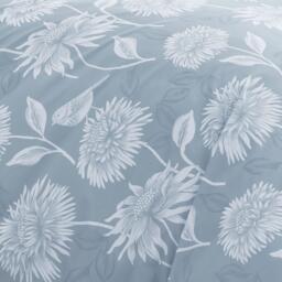 Dreams and Drapes Chrysanthemum Duvet Cover Set in Blue - thumbnail 3