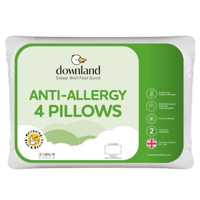 Downland Anti-Allergy Pillow 4Pack - image 1