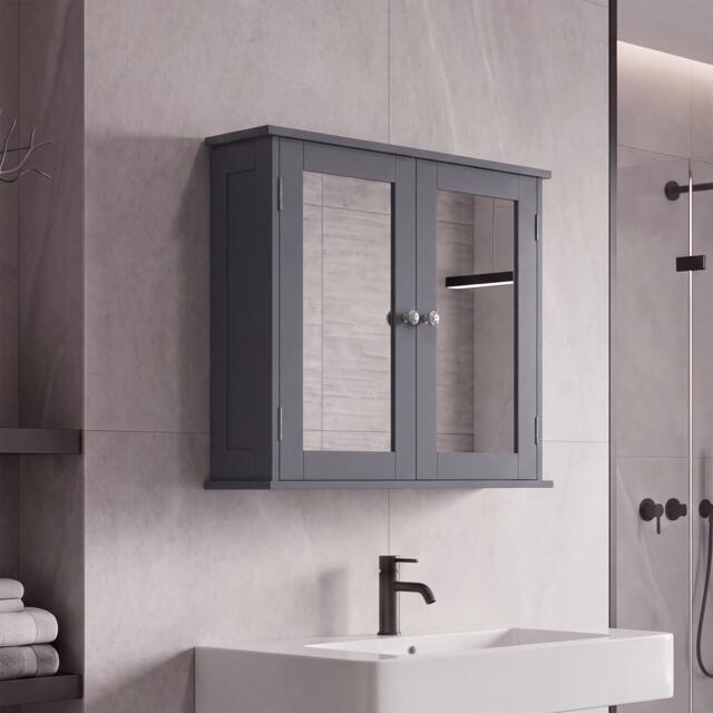 Lassic Bath Vida Priano 2 Door Mirrored Wall Cabinet - image 1