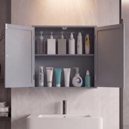 Lassic Bath Vida Priano 2 Door Mirrored Wall Cabinet - thumbnail 4